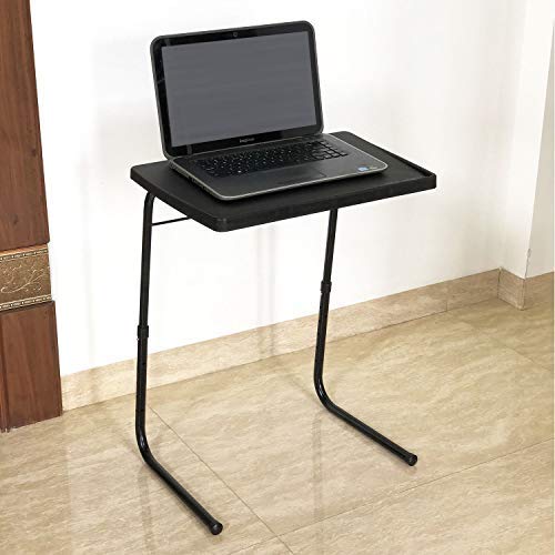TABLE MAX 1.0 Black Compact Multipurpose Utility Table for Laptop and Multiple Usage at Any Place