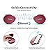 True Wireless Bluetooth Earbuds, MUCRO Extra Comfortable Noise Cancelling Sports Headphones with Ear Hooks, Touch Control Bluetooth 5.0 TWS Earphones Red(Built-in Mic, Stereo Calls)thumb 2