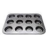 EUROXANTY® Muffinvorm | Muffin Bakmatten | Roestvrij staal | Anti-aanbaklaag | Rij bundel | 12 Rond bakvorm | Geschikt…