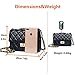 Women Quilted Crossbody Bag Girls Side Purse and Shoulder Handbags Designer Clutch with Chain Evening Bag