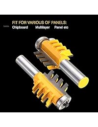 Yingte   Punta de enrutador para articulación de dedos, 1 2", con mango reversible, para carpintería