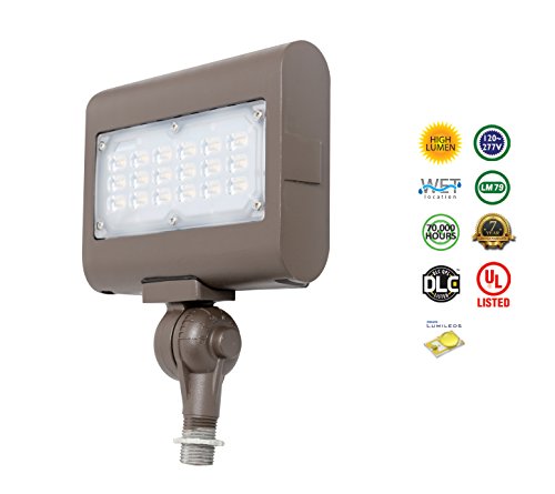 Westgate Lighting LED Flood Light with Knuckle Mount – Best Security Floodlight Fixture for Outdoor, Yard, Landscape, Garden Lights – Safety Floodlights - UL Listed (30 Watt, 5000K Cool White)