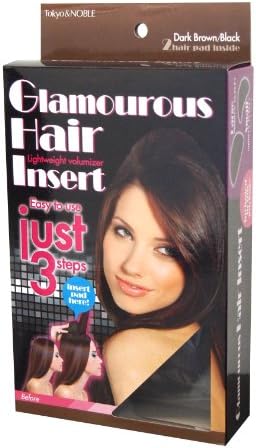 Glamourous Hair Insert - 2 Hair Pads (Dark Brown)