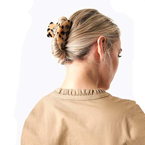 2PCS Hair Claw Banana Clips tortoise Barrettes Celluloid French Design Barrettes celluloid Leopard print Large Fashion Accessories for Women Girls 3 2PCS Hair Claw Banana Clips tortoise Barrettes Celluloid French Design Barrettes celluloid Leopard print Large Fashion Accessories for Women Girls