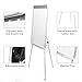 White Board Easel Stand Magnetic Whiteboard Flipchart Tripod Easel Height Adjustable Dry Erase Board with 1 Eraser, 3 Markers, 6 Magnets, 36x24 Inch (White)