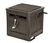 Suncast Resin 225 ft Hideaway Outdoor Storage Reel with Crank Handle, Lid, and Slide Trak Guide 225' Hose Capacity, Durable, Java primary