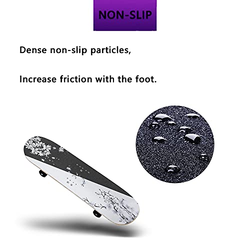 Japanese Grip Tape, Sports Outdoor Black and White Skateboard Grip Tape