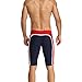 Baleaf Men's Splice Jammer Fashion Swimsuit Color Navy Red Size M