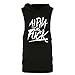 Gash Hao Muscle Hoodie Men Bodybuilding Stringer Workout Fitness Gym Tank Top Hooded,X-Large,Black03