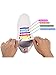 6 Pairs No Tie Shoelaces Silicone Elastic Athletic Sport Shoe Lace (Multi-color, Sky Blue, Green, Yellow, Purple, Red)