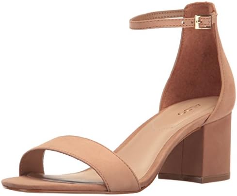 ALDO Women's Villarosa Heeled Sandal, Cognac, 10 B US