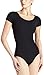 Capezio Women's Team Basic Short Sleeve Leotard,Black,X-Large