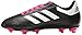 adidas Performance Kids' Goletto VI J Firm Ground Soccer Cleats, Black/White/Shopin, 4 Medium US Little Kid