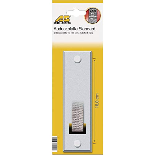 Schellenberg Standard Maxi 53003 Roller Shutter Belt Cover Hole Spacing 16 cm for Belt Winder and Inlet Winder White