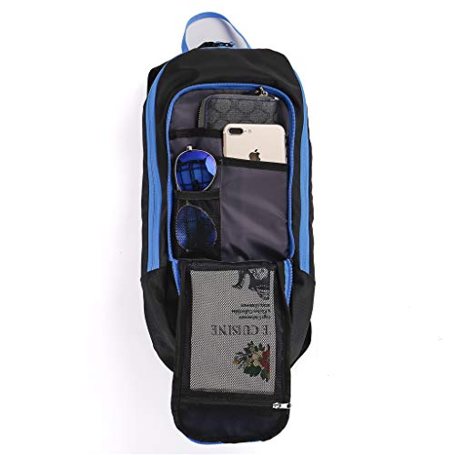 Arvano Cycling Backpack Biking Rucksack - Breathable Hydration Pack Lightweight Ski Rucksack, Gear for Running Biking Skiing (Blue) （No Water Bladder） - Thumbnail 4