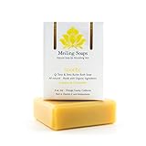 Soothe - Natural Lemon Lavender Organic Soap Bar Organic Shea Butter Soap w/ Vitamin E & Antioxidants - 6 Ounce Moisturizing Organic Soap Bar from Meiling Soaps