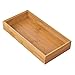 mDesign Wooden Bamboo Drawer Organizer - 12