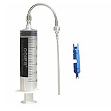 ODIER Tubeless Tire Sealant Injector Schrader Presta Valve Core Removal Tool Fit Stans No Tubes Sealant and Other Sealants Brand (Injector+Valve Tool)