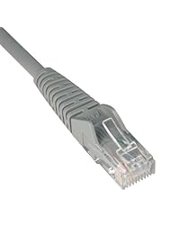 Tripp Lite   Cable de remiendo moldeado sin inconvenientes Gigabit Cat6. RJ45M M, Negro