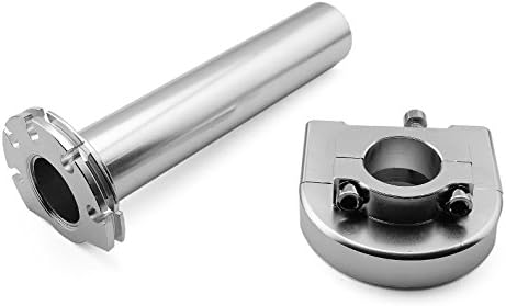 Silver Motorstar Motorcycle Parts Dirt Pit Bike Universal 7/8"(22mm) Aluminum Throttle Handle Lever Control Fit For Yamaha YZF R6 1999-2004