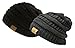 Trendy Warm Chunky Soft Stretch Cable Knit Slouchy Beanie Skully, Gift Set-Black & Charcoal, One Size
