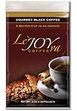 Healthy Coffee - LeJoyVa by Joy to Live - Great Tasting Instant Black Coffee with Ganoderma Mushroom (Reishi), Goji Berry, Mangosteen, Yarcha Gumba (Cordyceps)