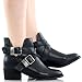 Breckelle's Bronco-11 Bootie Boots, Black Pu, 8