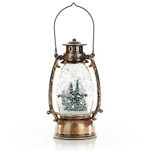ReLive Christmas Light-Up Snow Globe Lantern - Snowman Family - 9.5 Inches - Thumbnail 2