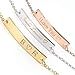 Absolute Rate Your Name Bar Bracelet Personalized Gift Dainty Engraving Plated Bracelet Bridesmaid Wedding Graduation Birthday Gift