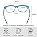 Cyxus Computer Blue Light Blocking Nerd Candy Glasses for Man and Women Anti Eye Strain Eyewear UV Headaches for Digital Screens Black Blue