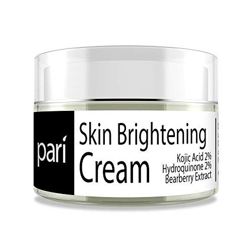 Skin Brightening Cream and Dark Spot Corrector with Kojic Acid, Bearberry Extract, and Hydroquinone- for Freckles, Acne Scars, Age Spots, Wrinkles, Skin Discoloration, Melasma, Hyperpigmentation