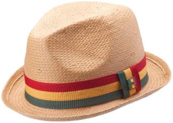 NEW PETER GRIMM ROCCO RASTA STINGY BRIM TRUE CHARACTER TAN FEDORA