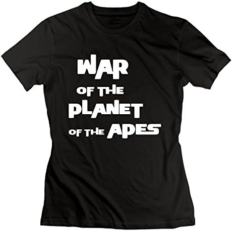 SAXON13 Women's The Planet Of Apes Special Tshirts Black Size L