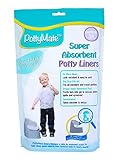 PottyMate - Potty Liners with Super Absorbent Pad, Pack of 36 Universal Size Liners - with a Target to Encourage Proper aim - Light Scent - Fits All Size & Brand Potties