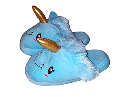 Amazon.com | Children Kids Girls Unicorn Plush Slipper ...