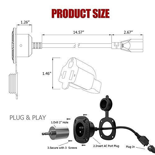 5 MICTUNING+13Amp+Integrated+Extension+Water+resistant