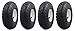 Ranch Tough 4 Pack RT310 10" Pneumatic Replacement Tires for Garden Including Gorilla Cart, Black