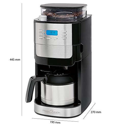 ProfiCook-PC-KA-1137-Kaffeemaschine-inkl-einstellbarem-Mahlwerk-Edelstahl-Thermokanne-programmierbare-24-Stunden-LCD-Digital-Zeitschaltuhr