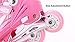 Girls Inline Skates Adjustable Rollerblades for Kids Girls with Illuminating Wheel the Premium Breathable Mesh Roller Skates w/ Double Secure Lock