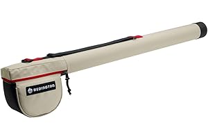 Redington Fly Rod Travel Case, Plastic Reinforced Caps, Adjustable Shoulder Strap