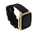 Pebble Time Steel Gold Deluxe Black Edition - Black (Certified Refurbished)
