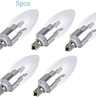7W E14 650-7006000-6500K Cool White Color LED Candle Style Candle Bulb (85-265V) , cool white