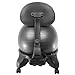 Sivan Health and Fitness Balance Ball Adjustable Fit Chair with Pump, Black, Large