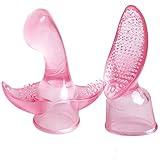 VESONI Magic Wand Massager Attachments for Women to Massage G-S-pot C-litoris Backyard Finger at the same time and Massage Nip-ple C-litoris Pleasant Sensation Brush S-ex Products (2Pcs/Set)