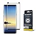 Gpel Galaxy Note 8 Screen Protector, Tempered Glass, Premium Japanese Asahi Glass, Black - Easy Installation