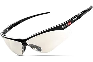 Glove Station Optic Max Safety Glasses for Men & Women, Scratch-Resistant Eye Protection for Shooting, Hunting & Construction