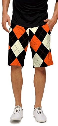 Loudmouth Golf Mens Shorts - Orange 