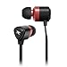 Sentey® In-ear Headphones Amplitude X90 (Black/Red) with In-line MIC Ls-4002 Earbuds Better Bass Match Any Apple Iphone Ipad Ipod Smartphone Samsung Galaxy and Music Player - Gaming or Music Use Best Match Earphones in Ear Pc and Music Headset