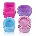KLEMOO Silicone Soap Molds, Non-stick Soap Making Supplies, 16-Pack Silicone Molds for Soap Making & Baking, Cupcake Liners Muffin Pan, Make Your Own Handmade Soap