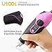 Utool Engraver, 24W Engraving Tool with Soft Rubber Grip for Wood Metal Glass Engraving & Etching with 4 Replaceable Tungsten Carbide Steel Bits & Letter/Number Template Pink